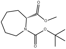 1H-Azepine-1,2-dicarboxylic acid, hexahydro-, 1-(1,1-dimethylethyl) 2-methyl ester, (2R)- picture