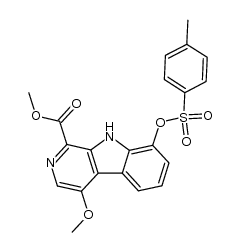 Methyl 4-methoxy-8-tosyloxy-β-carboline-1-carboxylate Structure