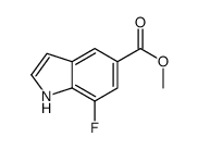 7-氟-1H-吲哚-5-羧酸甲酯结构式