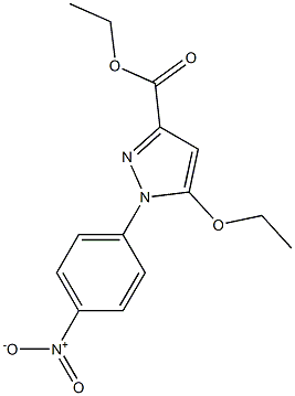 5-ethoxy-1-(4-nitro-phenyl)-1H-pyrazole-3-carboxylic acid ethyl ester Structure