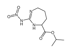 propan-2-yl 2-nitramido-4,5,6,7-tetrahydro-1H-1,3-diazepine-7-carboxylate Structure