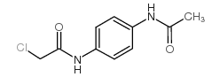 N-(4-乙酰氨基)-2-氯乙酰胺结构式