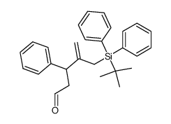 4-[(tert-butyldiphenylsilyl)methyl]-3-phenylpent-4-enal结构式