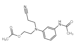 N-[3-[[2-(乙酰氧)-乙基](2-氰乙基)氨基]苯基]乙酰胺结构式