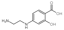 Benzoic acid, 4-[(2-aminoethyl)amino]-2-hydroxy- (9CI) structure