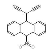 Propanedinitrile, 2-(9,10-dihydro-10-nitro-9-anthracenyl)-结构式