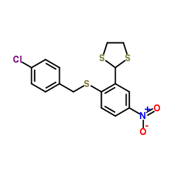 2-(2-[(4-CHLOROBENZYL)SULFANYL]-5-NITROPHENYL)-1,3-DITHIOLANE picture