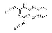 N-(2-chlorophenyl)-4,6-diisothiocyanato-1,3,5-triazin-2-amine结构式