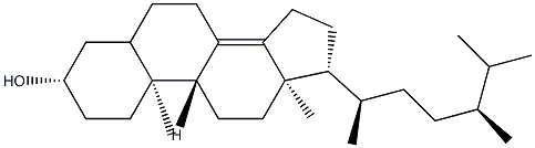 Ergost-8(14)-en-3β-ol structure