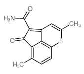 2,6-dimethyl-5-oxo-5h-cyclopenta[de]thiochromene-4-carboxamide结构式