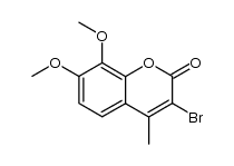 3-bromo-7,8-dimethoxy-4-methyl-coumarin Structure