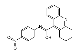 N-(4-nitrophenyl)-1,2,3,4-tetrahydroacridine-9-carboxamide Structure