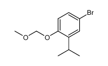 Benzene, 4-bromo-1-(methoxymethoxy)-2-(1-methylethyl)- structure