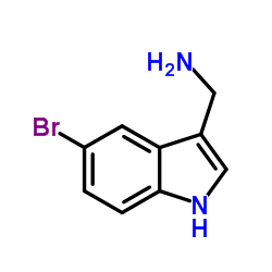 1-(5-Bromo-1H-indol-3-yl)methanamine结构式