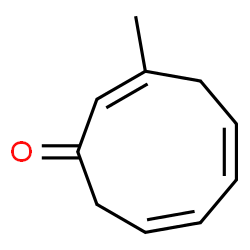 2,5,7-Cyclononatrien-1-one, 3-methyl- (9CI) Structure