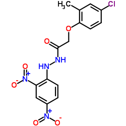 2-(4-Chloro-2-methylphenoxy)-N'-(2,4-dinitrophenyl)acetohydrazide Structure