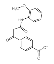 N-(2-methoxyphenyl)-3-(4-nitrophenyl)-3-oxo-propanamide结构式