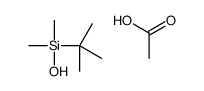 acetic acid,tert-butyl-hydroxy-dimethylsilane结构式