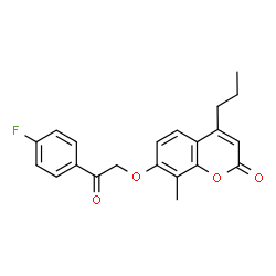 7-[2-(4-fluorophenyl)-2-oxoethoxy]-8-methyl-4-propylchromen-2-one picture