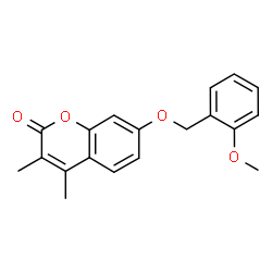 7-[(2-methoxyphenyl)methoxy]-3,4-dimethylchromen-2-one Structure