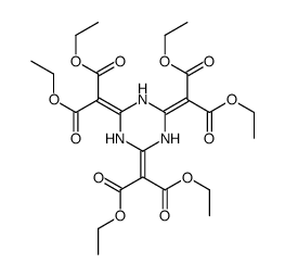 (Hexahydro-1,3,5-triazine-2,4,6-triylidene)tris(malonic acid diethyl) ester Structure