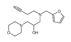 3-[furan-2-ylmethyl-(2-hydroxy-3-morpholin-4-ylpropyl)amino]propanenitrile Structure