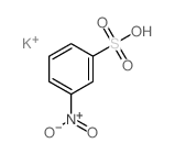 Benzenesulfonic acid,3-nitro-, potassium salt (1:1)结构式