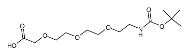 Boc-NH-PEG3-CH2COOH structure