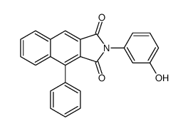 2-(3-hydroxyphenyl)-4-phenylbenzo[f]isoindole-1,3-dione Structure