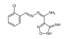 4-amino-N'-[(E)-(2-chlorophenyl)methylideneamino]-1,2,5-oxadiazole-3-carboximidamide Structure