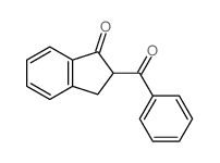 2-benzoyl-2,3-dihydroinden-1-one结构式