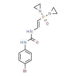 Bis(1-aziridinyl)[2-[3-(4-bromophenyl)ureido]vinyl]phosphine oxide picture