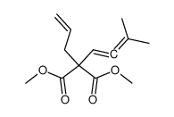 2-Allyl-2-(3-methyl-buta-1,2-dienyl)-malonic acid dimethyl ester结构式