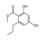 2,4-二羟基-6-丙基苯甲酸甲酯结构式