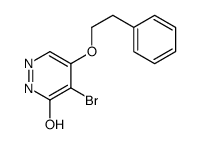 5-bromo-4-(2-phenylethoxy)-1H-pyridazin-6-one结构式