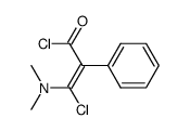 β-Chlor-β-dimethylamino-α-phenyl-acrylsaeurechlorid Structure