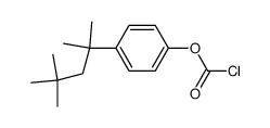 4-(2,4,4-trimethylpentan-2-yl)phenyl carbonochloridate结构式