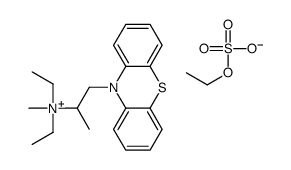 diethyl-methyl-(1-phenothiazin-10-ylpropan-2-yl)azanium,ethyl sulfate结构式