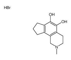 2-methyl-1,3,4,7,8,9-hexahydrocyclopenta[h]isoquinoline-5,6-diol,hydrobromide Structure