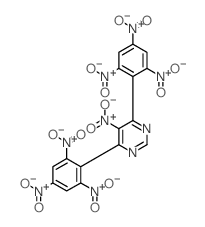 5-nitro-4,6-bis(2,4,6-trinitrophenyl)pyrimidine structure