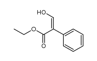 3-hydroxy-2-phenylacrylic acid ethyl ester结构式