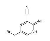 3-amino-6-(bromomethyl)pyrazine-2-carbonitrile Structure