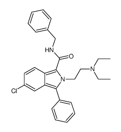 5-chloro-2-[2-(diethylamino)ethyl]-3-phenylisoindole-1-carboxylic acid benzylamide Structure