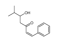 5-hydroxy-6-methyl-1-phenylhept-1-en-3-one Structure