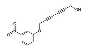 6-(3-nitrophenoxy)hexa-2,4-diyn-1-ol Structure