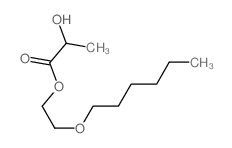 2-hexoxyethyl 2-hydroxypropanoate Structure