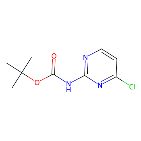 (4-Chloro-2-pyrimidinyl)carbamic acid 1,1-dimethylethyl ester Structure