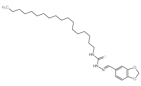 Hydrazinecarbothioamide,2-(1,3-benzodioxol-5-ylmethylene)-N-octadecyl- picture