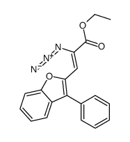 ethyl 2-azido-3-(3-phenyl-1-benzofuran-2-yl)prop-2-enoate结构式