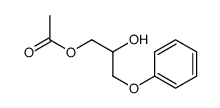 (2-hydroxy-3-phenoxypropyl) acetate结构式